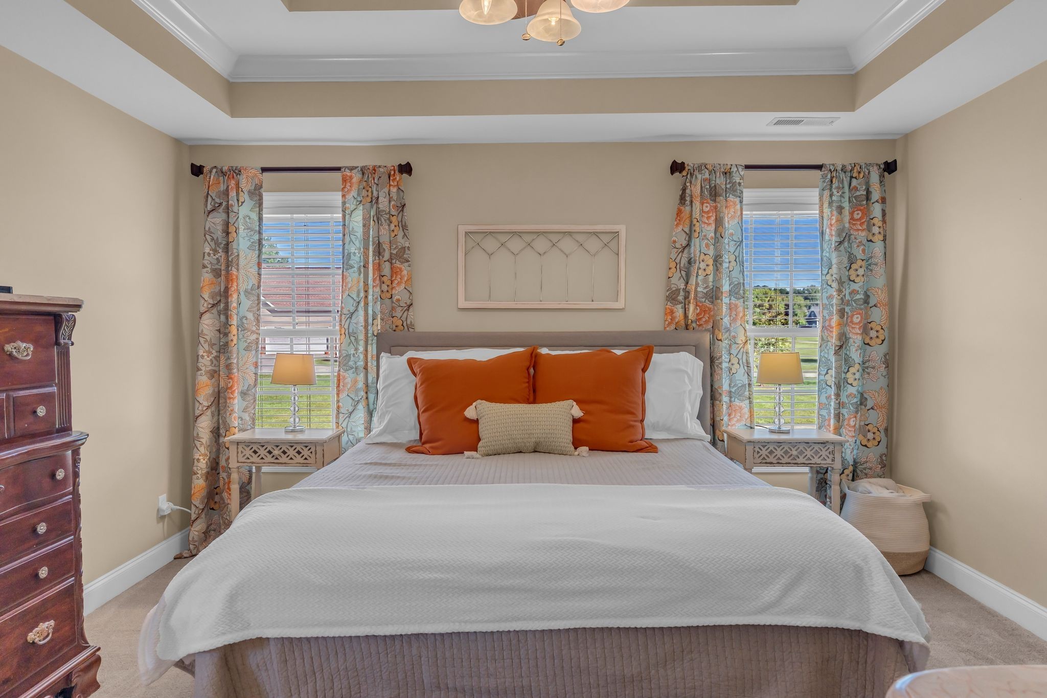 1688 Porter Road Bon Aqua, TN 37025 - Photo 19 of 38 a bedroom with a large bed and a window