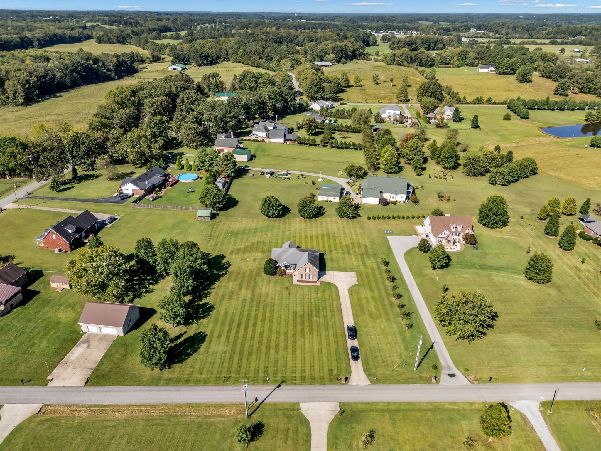 1688 Porter Road Bon Aqua, TN 37025 - Photo 34 of 38 an aerial view of a residential houses with outdoor space