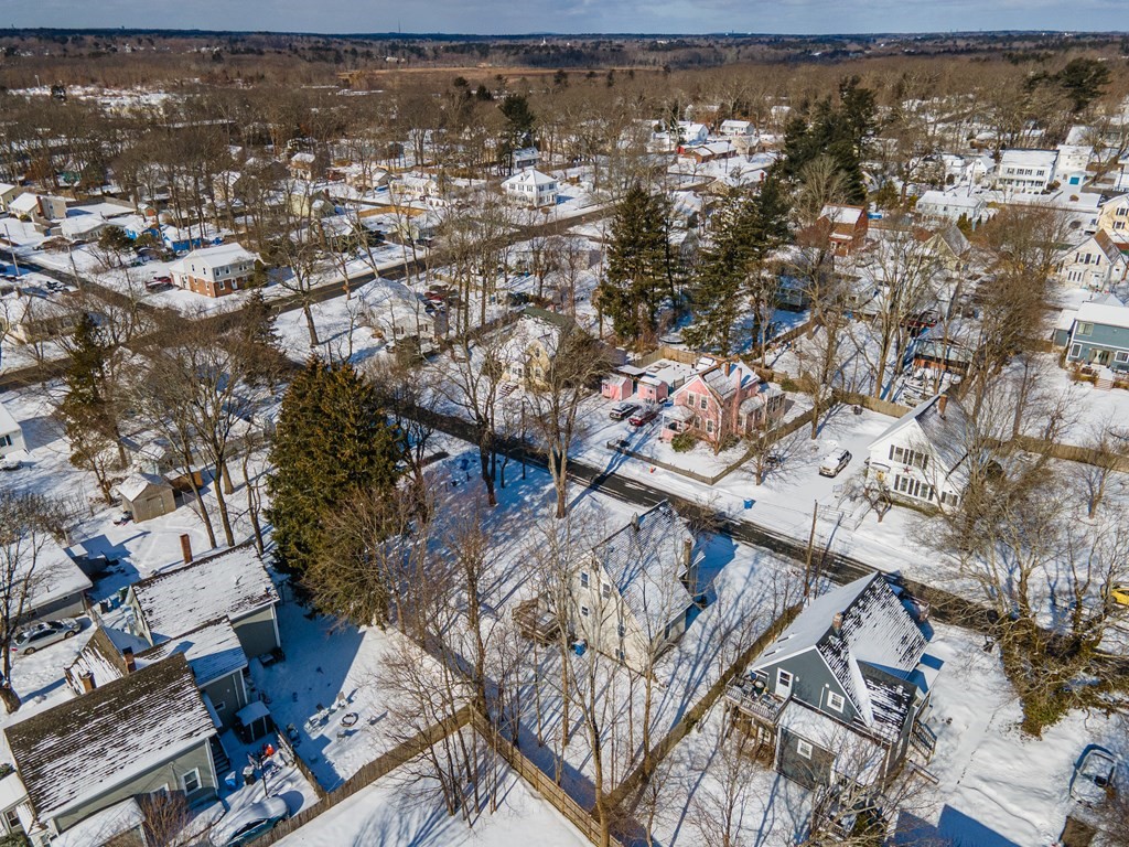 36 Cherry Street Whitman, MA 02382 - Photo 31 of 35 an aerial view of residential houses with outdoor space