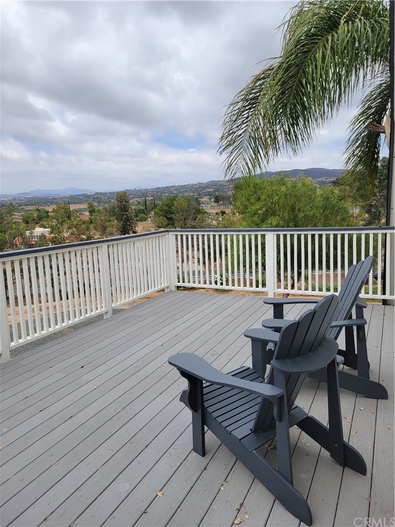 Wine Country views from bedroom deck.