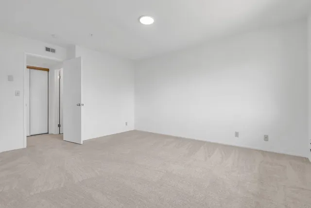 an empty room with an entryway