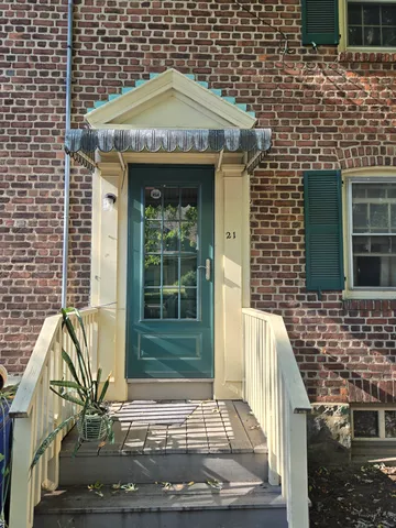 a view of a entryway door front of house