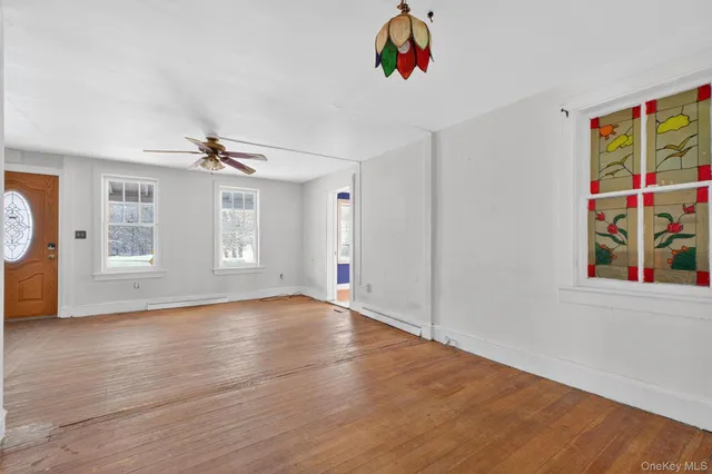 a view of a livingroom with a fireplace
