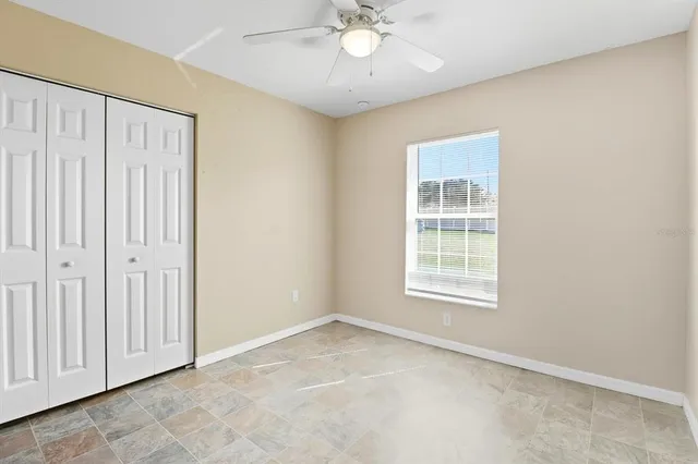 an empty room with an entryway