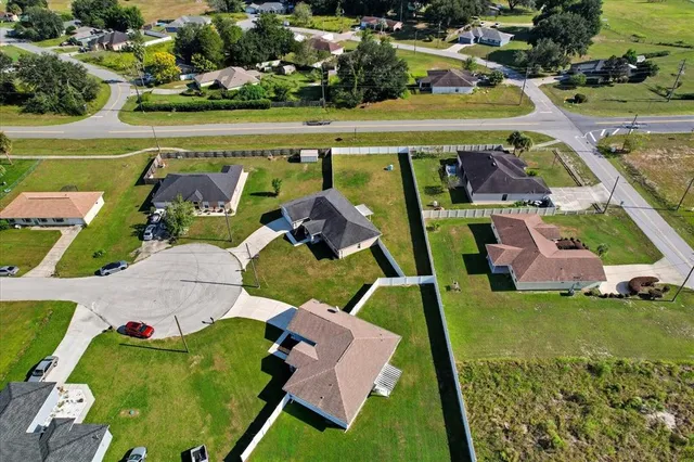 an aerial view of a city