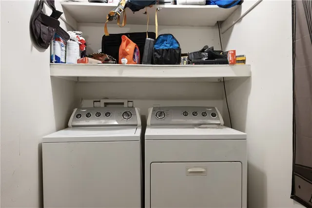 a view of storage and utility room