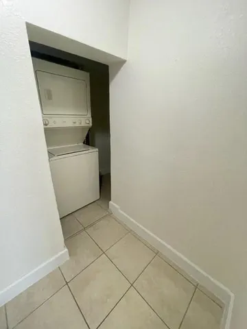 a utility room with a washer and dryer