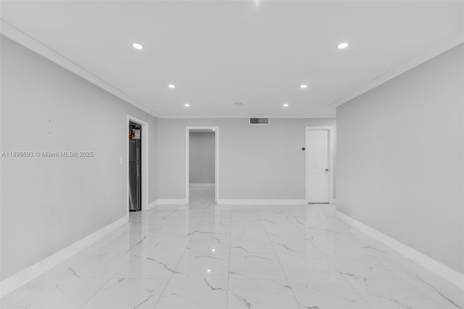 a view of an empty room