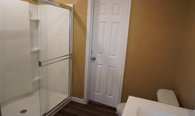 a view of a back yard of the house