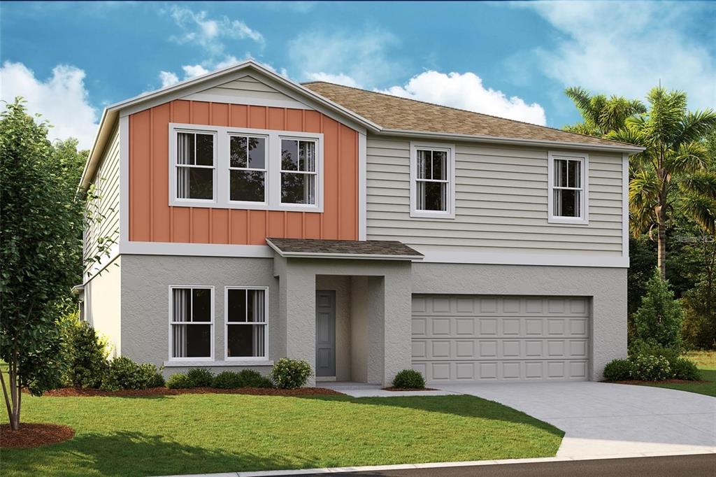 4385 Prairie Run Haines City, FL 33844 - Photo 1 of 25 a front view of a house with a yard