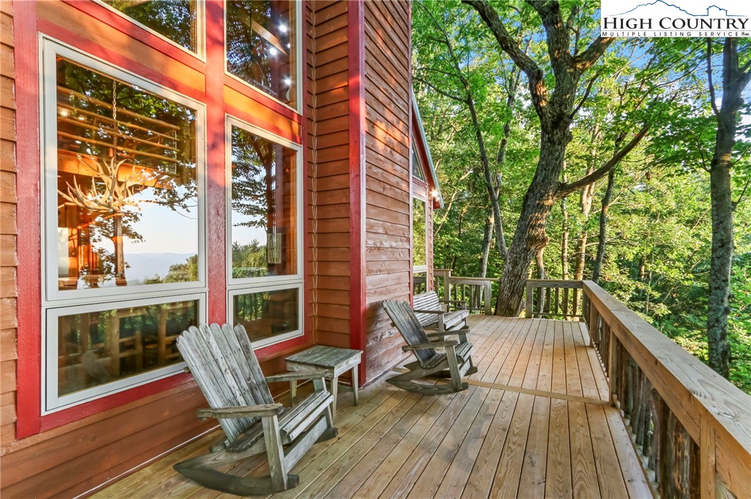 2095 Elk Ridge Road Ferguson, NC 28624 - Photo 33 of 47 a view of a two chairs in the balcony