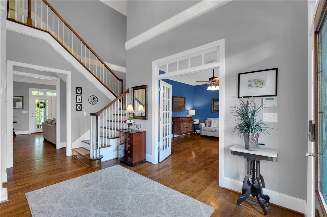 140 Parkside Drive Anderson, SC 29621 - Photo 8 of 45 Two Story Foyer and Classic French Doors