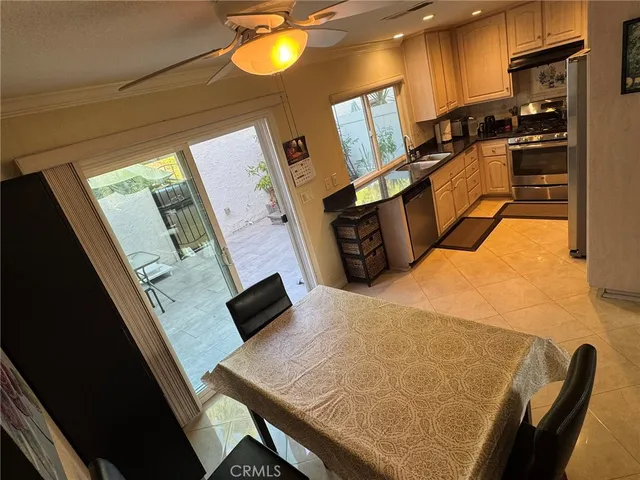 a living room with chairs