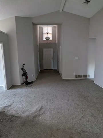 a view of a room with closet