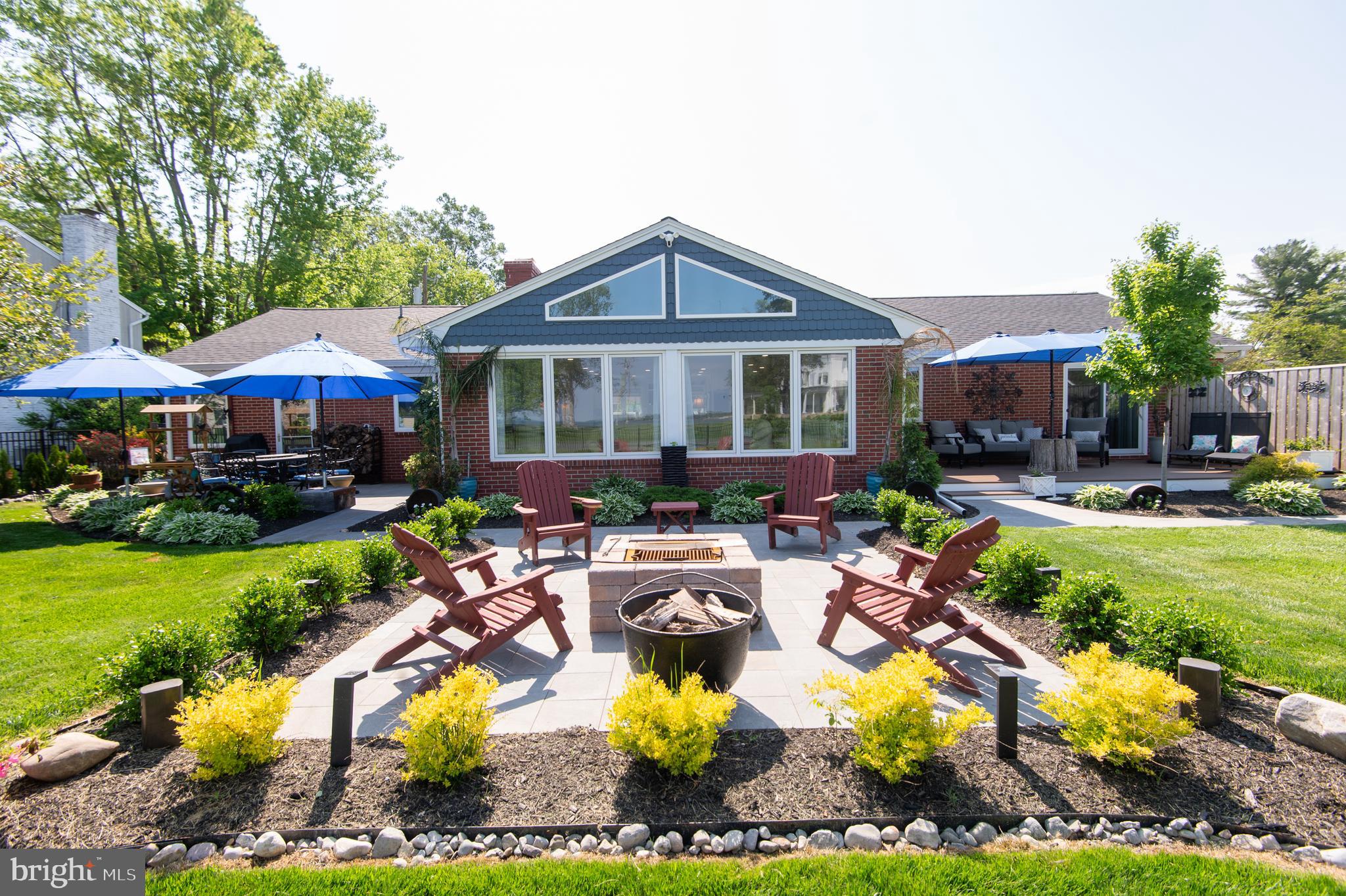 9 Hatsawap Road Cambridge, MD 21613 - Photo 69 of 78 Rear Patio with Fire Pit