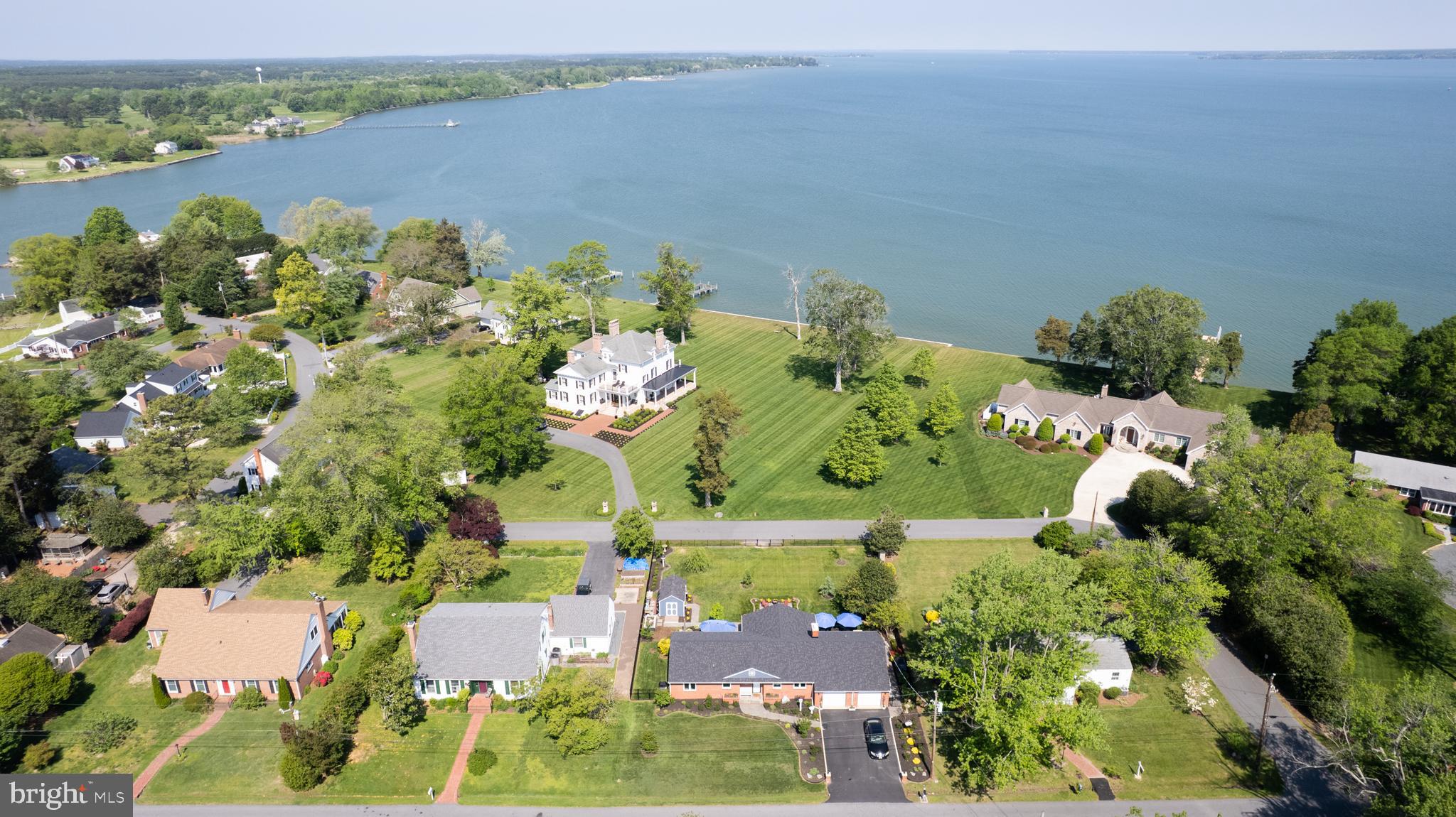 9 Hatsawap Road Cambridge, MD 21613 - Photo 9 of 78 Rear Aerial and Water View