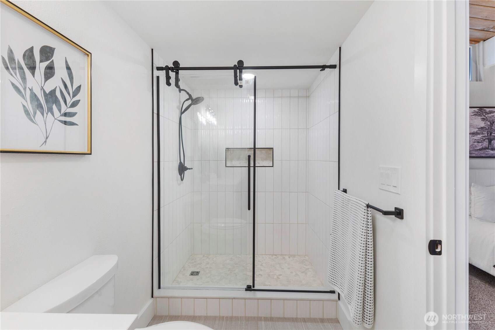 35631 13th Avenue Southwest Federal Way, WA 98023 - Photo 17 of 27 a bathroom with a shower and toilet