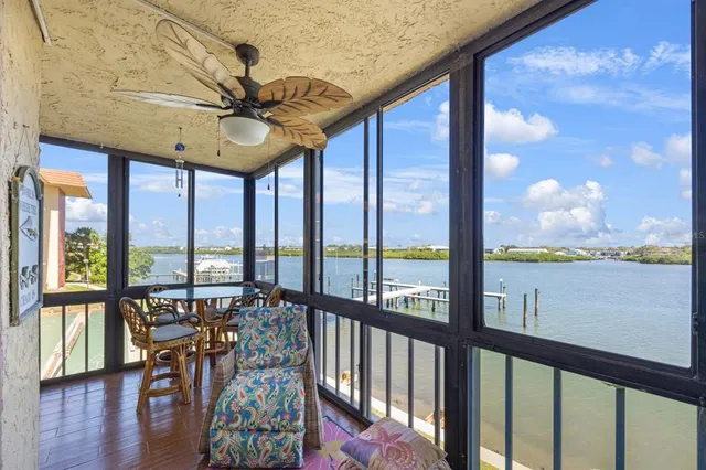 a view of a city from a balcony
