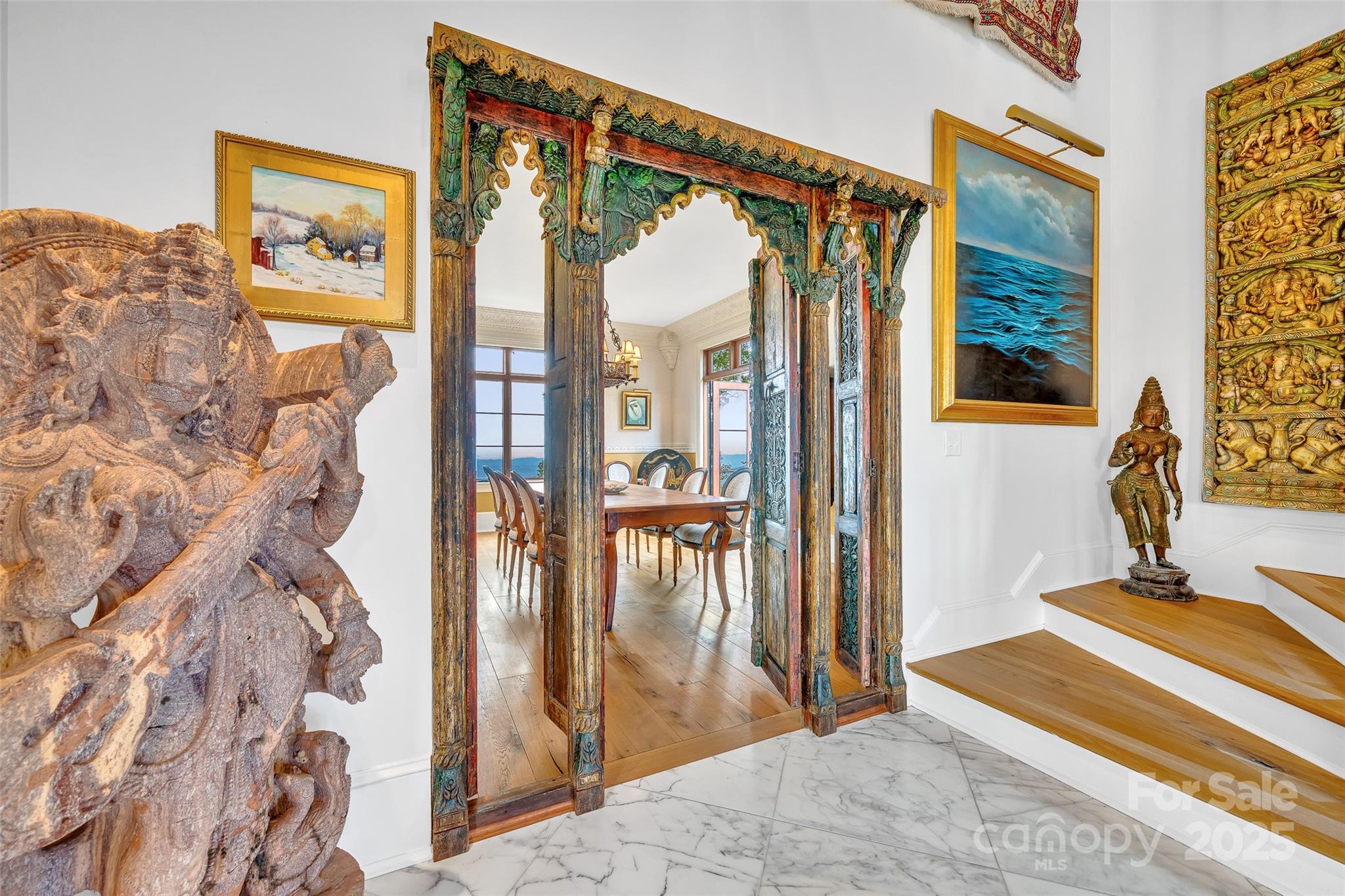 278 North Snow Ridge Drive Fairview, NC 28730 - Photo 11 of 48 a bedroom with a bed and a painting on the wall