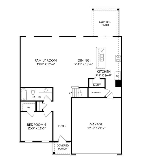 413 Chickadee Way Harlem, GA 30814 - Photo 43 of 44 Lambert Main Level Floorplan HWD3 001 06