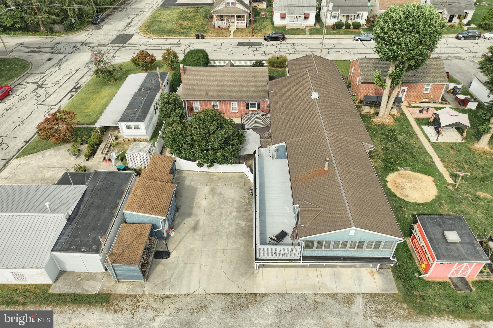 372 Maple Avenue Hanover, PA 17331 - Photo 79 of 87 an aerial view of a house with a swimming pool