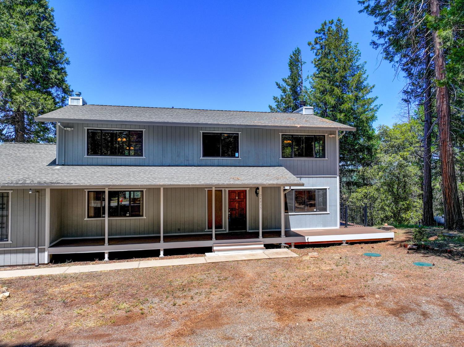24835 Shake Ridge Road Volcano, CA 95689 - Photo 51 of 79 a view of a house with a garage