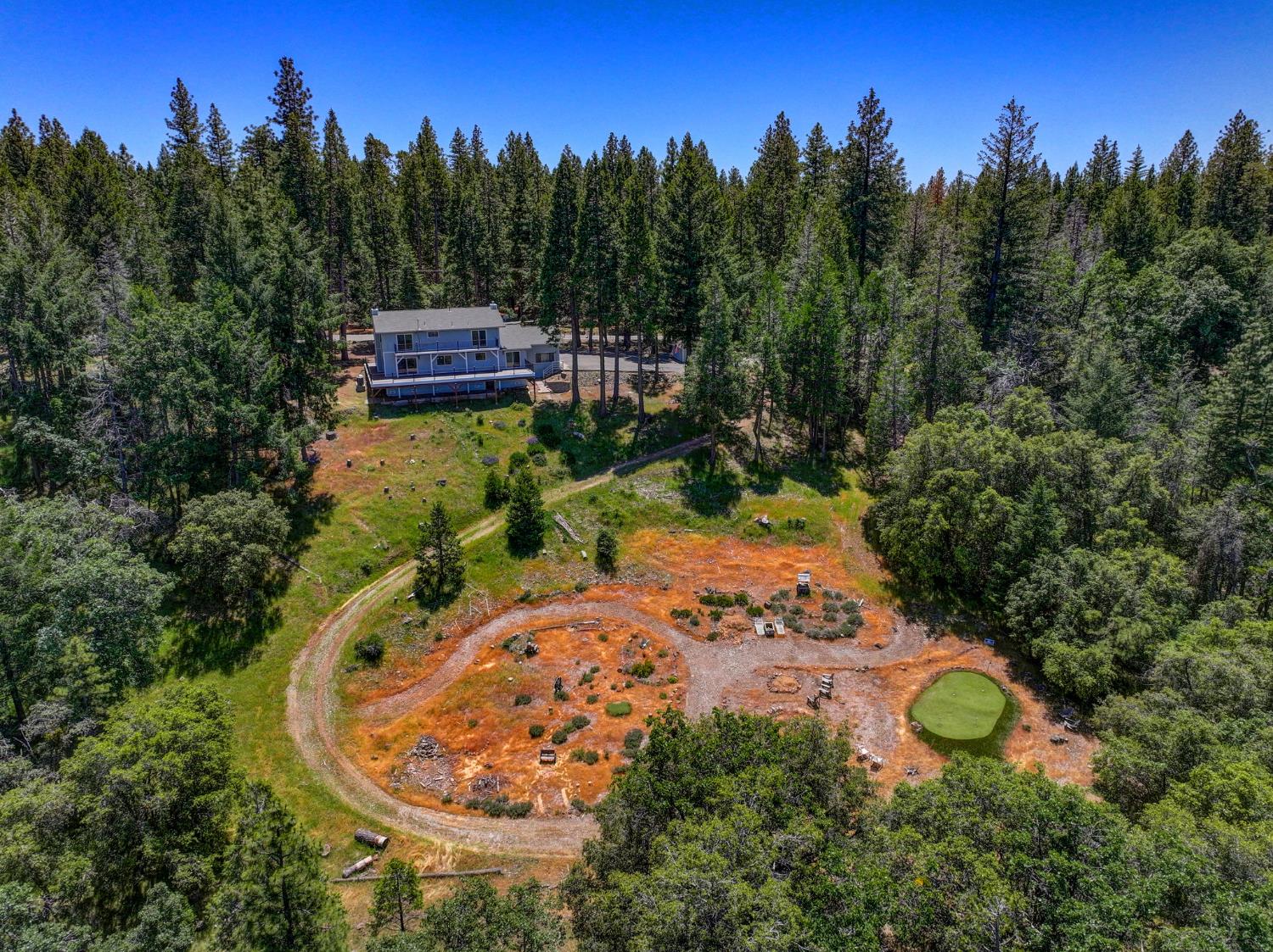 24835 Shake Ridge Road Volcano, CA 95689 - Photo 56 of 79 an aerial view of a house with outdoor space trees all around