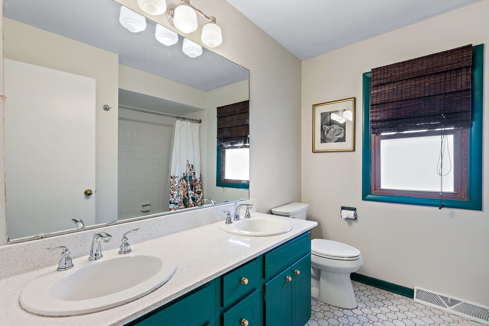2660 Sun Valley Road Lisle, IL 60532 - Photo 17 of 27 a bathroom with a toilet sink and mirror