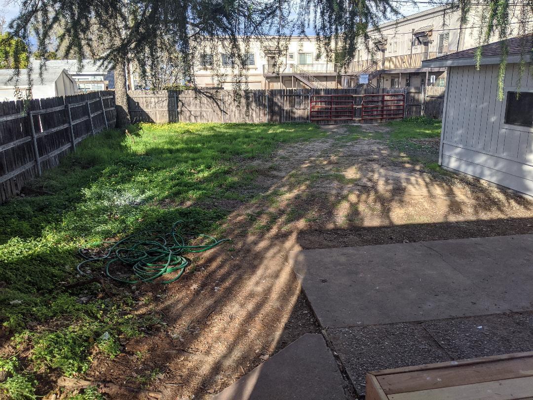 1012 State Street Redding, CA 96001 - Photo 23 of 23 a view of a yard with plants and large trees