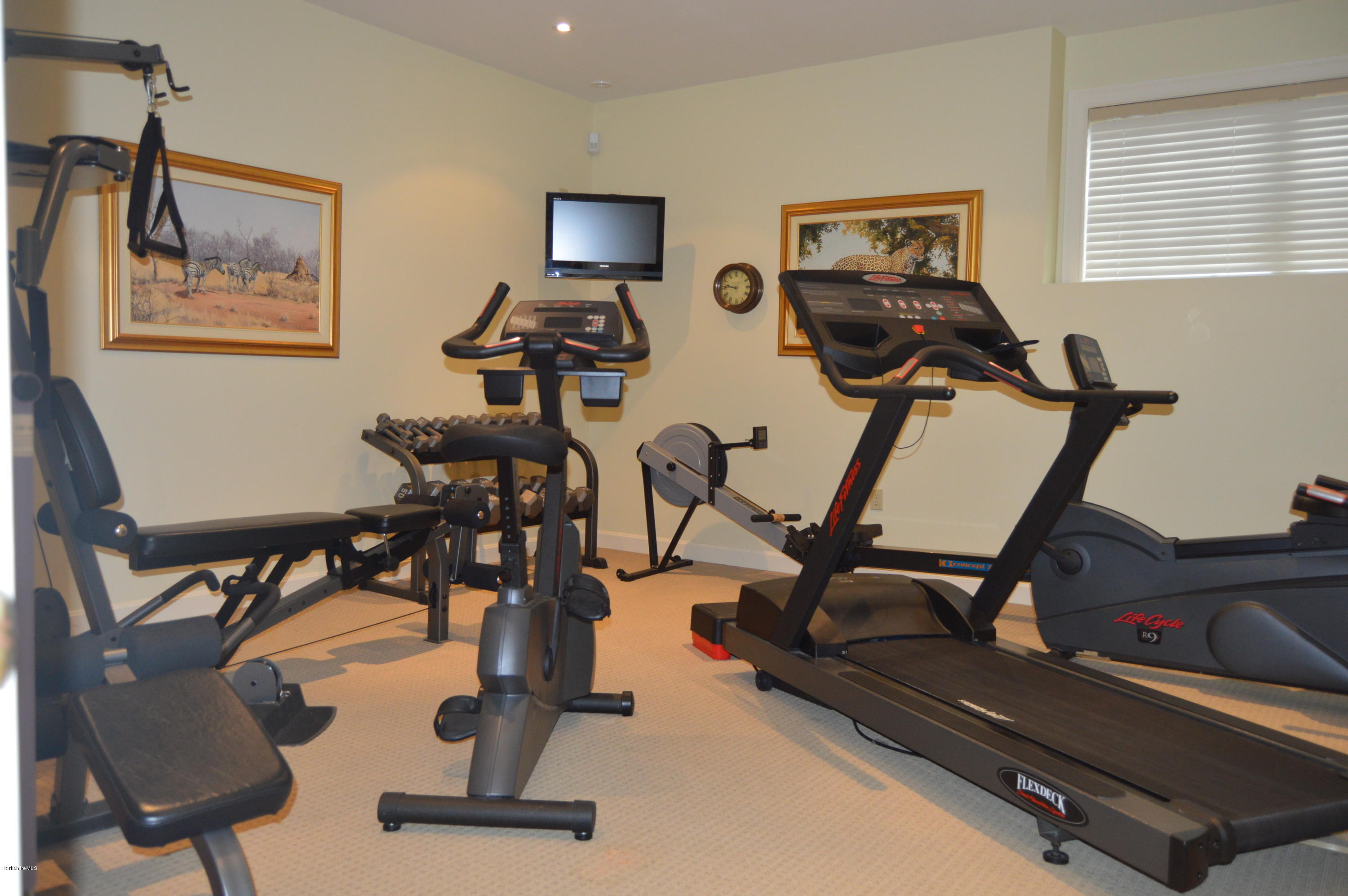 465 Stratton Road Williamstown, MA 01267 - Photo 38 of 66 Exercise room guest house