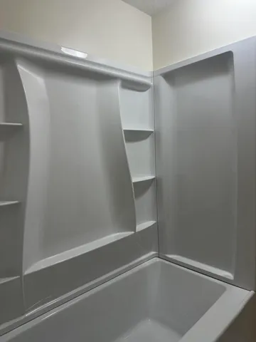 a close view of closet