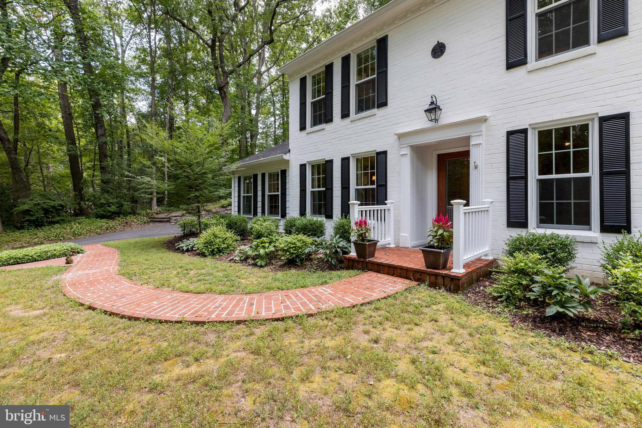 11323 Myrtle Lane Reston, VA 20191 - Photo 3 of 43 Winding brick walk leads to inviting entrance