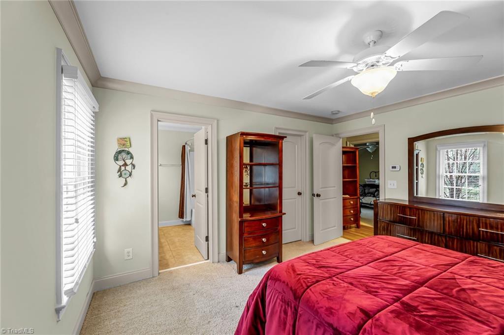 5909 Ballinger Road, Unit A Greensboro, NC 27410 - Photo 29 of 41 Bedroom #2 view into its own full bath