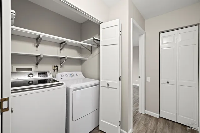 a room with storage and utility