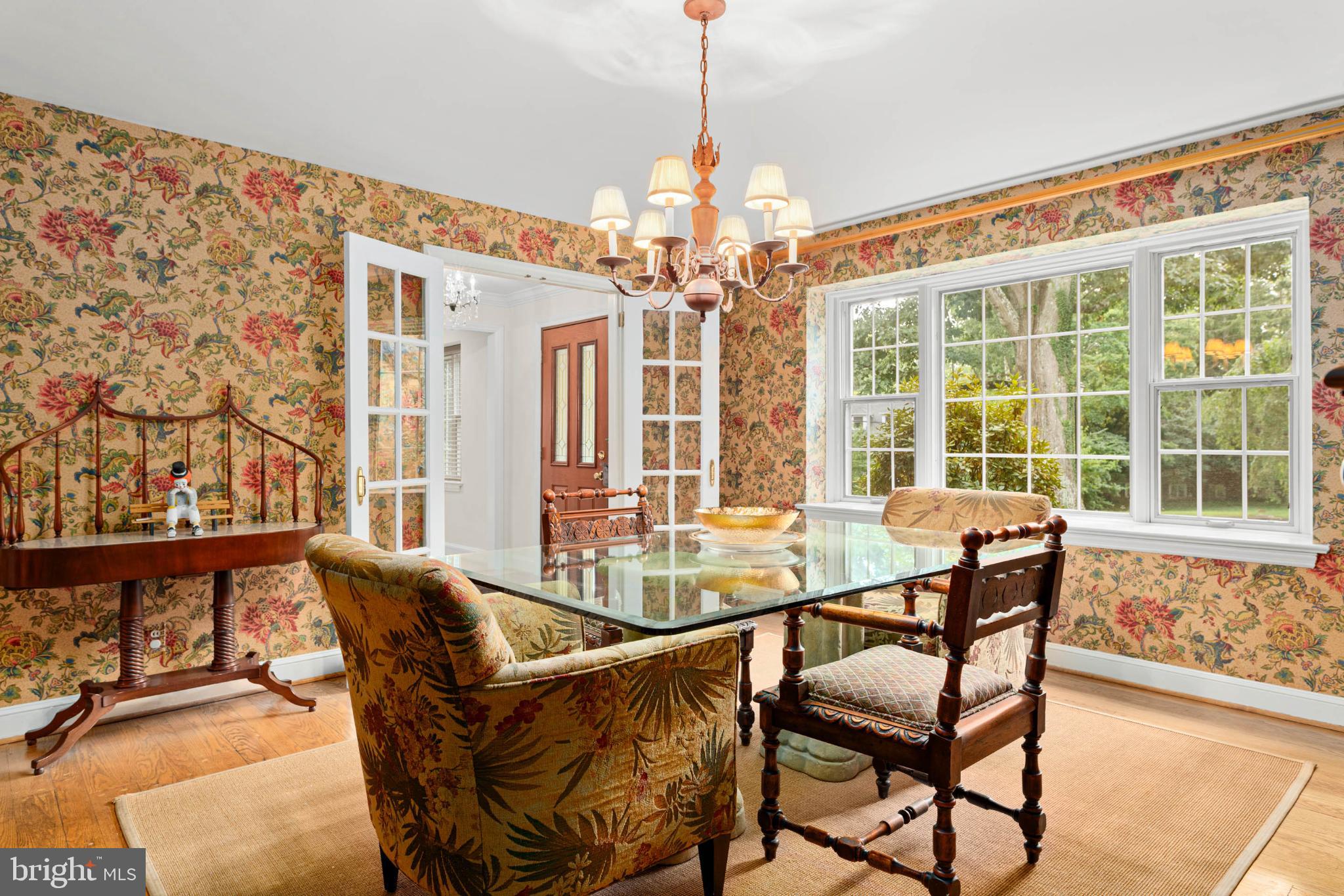 407 Fairview Road Penn Valley, PA 19072 - Photo 11 of 59 Formal DR w/French doors & deep-silled windows.