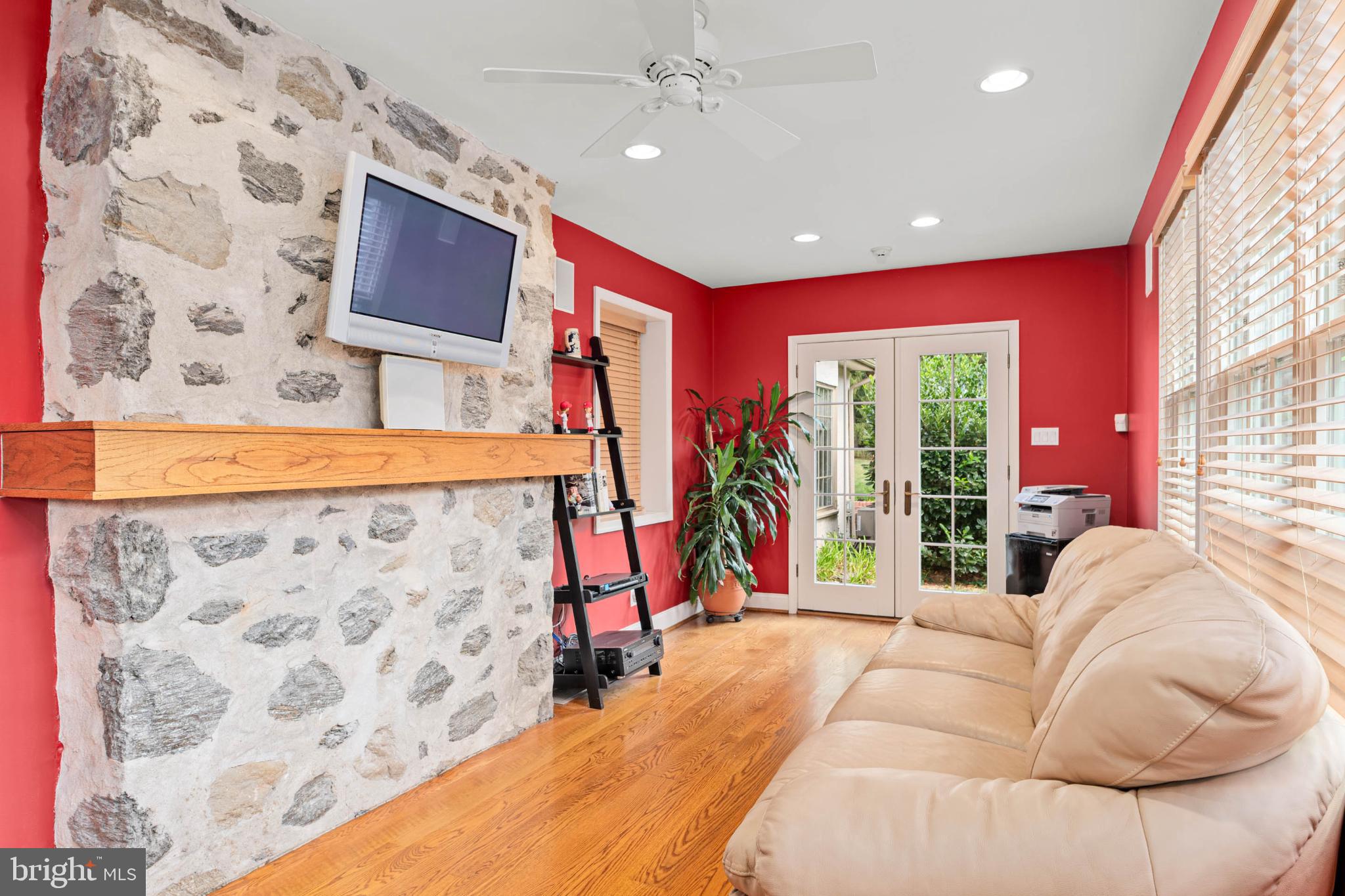 407 Fairview Road Penn Valley, PA 19072 - Photo 10 of 59 Office/den with French door exit to back yard.