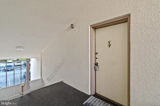 a view of an front door