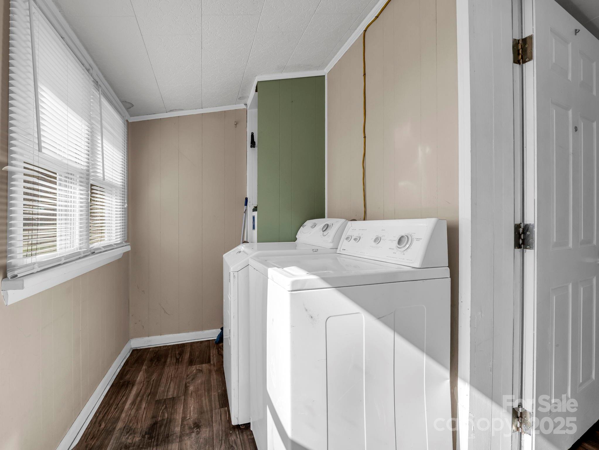 264 Goode Road Mooresboro, NC 28114 - Photo 19 of 36 a utility room with dryer and washer