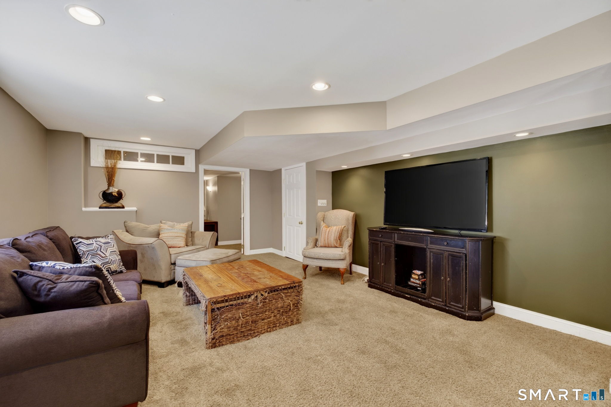 89 Falls Landing Road Deep River, CT 06417 - Photo 33 of 40 Recreational Room with Entrance to Office in Background