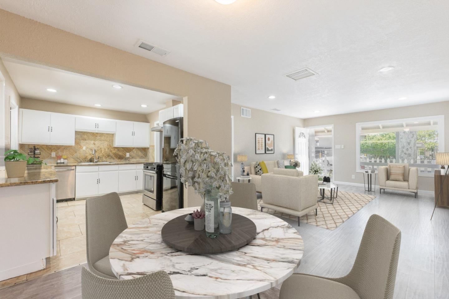 3490 Royal Road Concord, CA 94519 - Photo 4 of 17 a living room with furniture and a view of kitchen