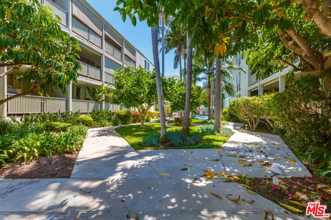 a view of a pathway with a yard