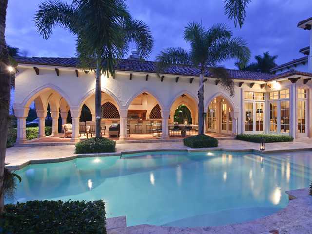 353 Old Jupiter Beach Road Jupiter, FL 33477 - Photo 15 of 37 Pool Night photo
