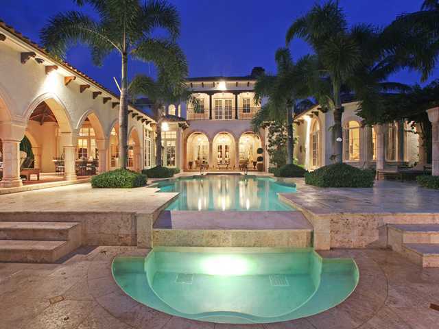 353 Old Jupiter Beach Road Jupiter, FL 33477 - Photo 6 of 37 Pool night photo