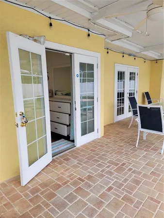 a front view of a house with a window