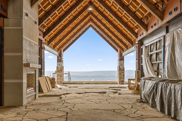 a view of outdoor space with seating area