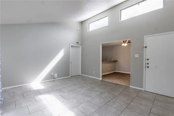 a view of an empty room