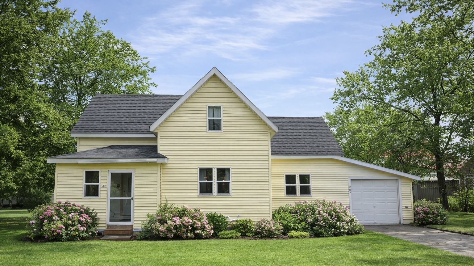 203 9th Street Cameron, WI 54822 - Photo 43 of 46 Chat gpt look of front with some summer tlc