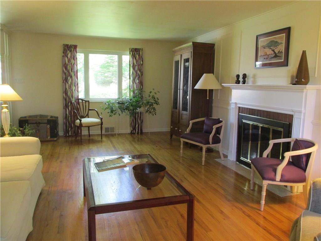 70 Holland Road Churchill, PA 15235 - Photo 3 of 25 Living Room. Alternate view. Hardwood floors throughout.