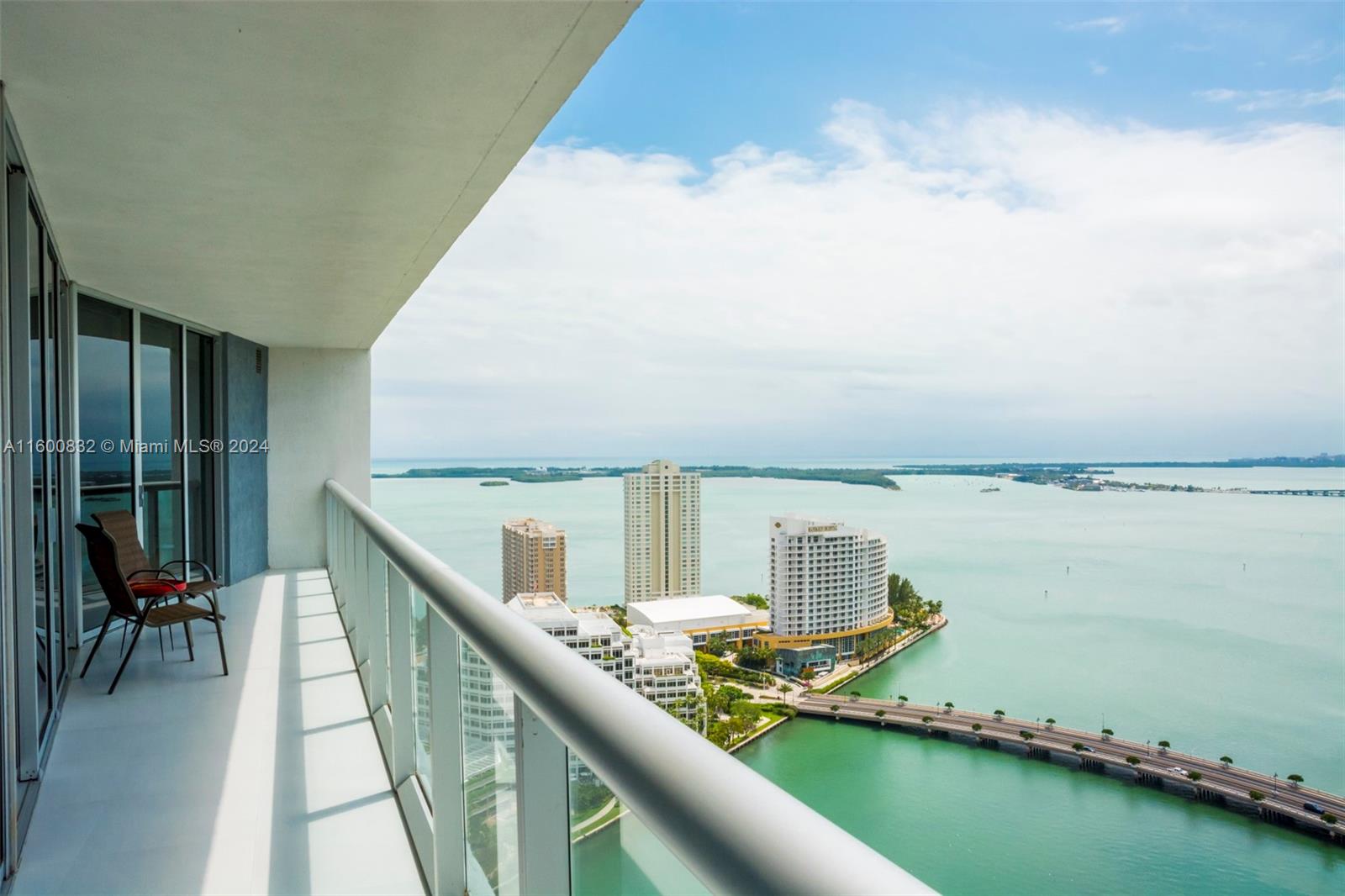 495 Brickell Avenue, Unit 3305 Miami, FL 33131 - Photo 8 of 30 a view of balcony with furniture
