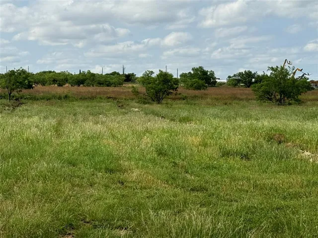 a view of a lake with houses in the back